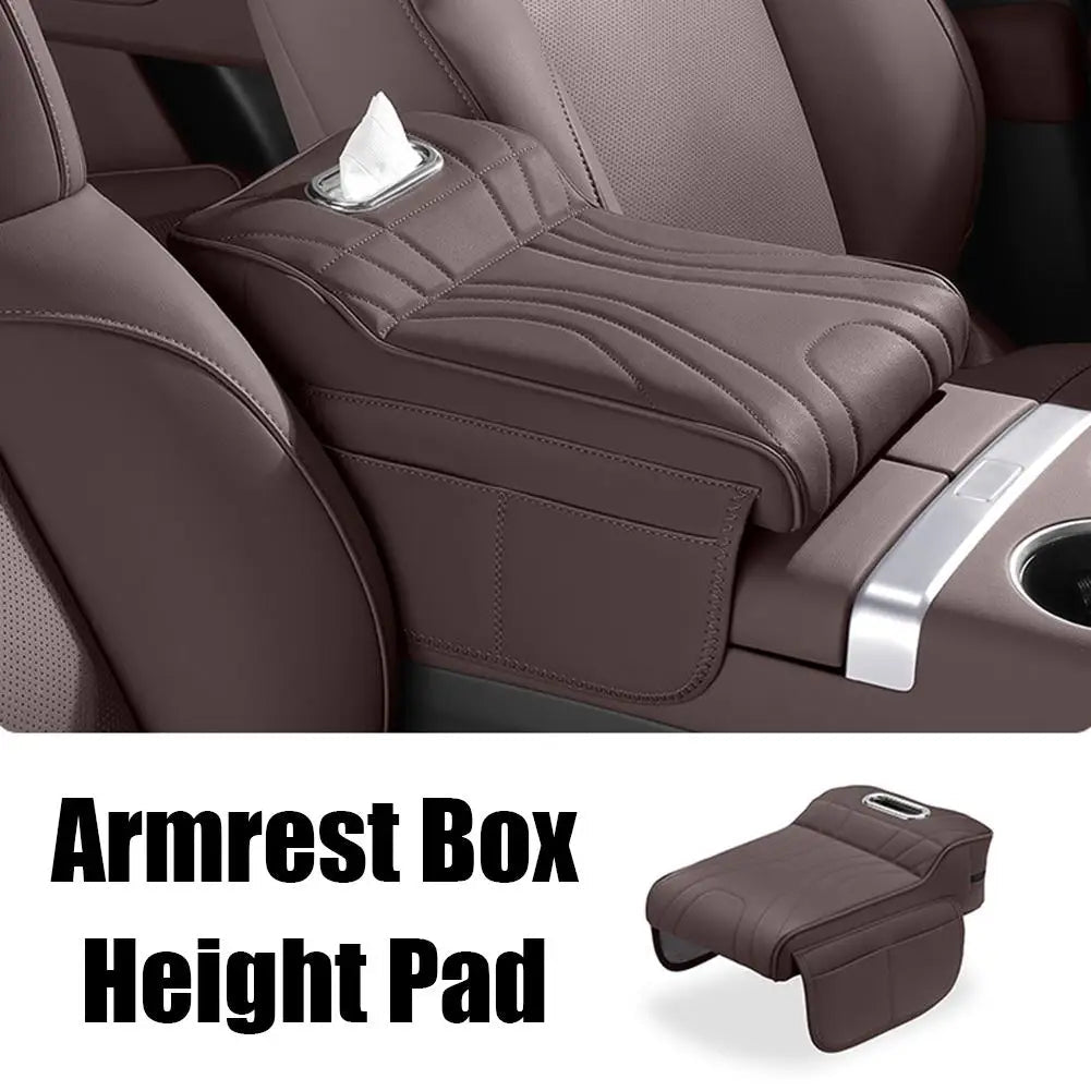 For Haval H9 2rd 2024 2025 Car Armrest Box Height Increase Pad Leather Protective Cover Storage Bag Auto Styling Accessories sayaragear
