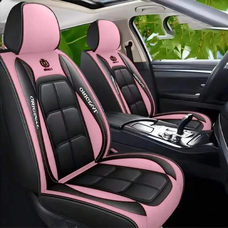Car seat cushion Four Seasons universal new seat cover Leather seat cover Ice silk seat cushion Fully wrapped seat cushion sayaragear