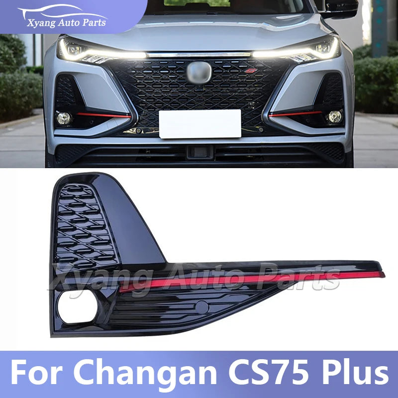 Front Bumper  Decoration Strips  For Changan CS75 Plus 2019-2022 Front Fog Lamp Decorative Cover sayaragear
