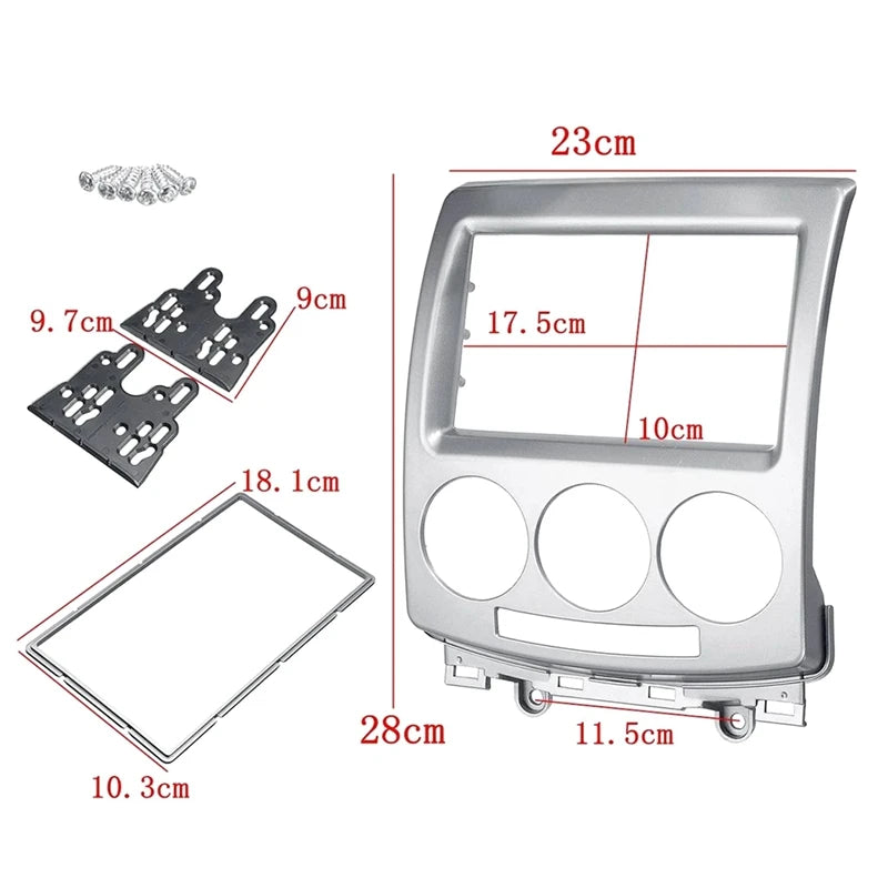 DVD Stereo Panel For Ford I-Max 2007+ MAZDA 5 Premacy 2005+ 2 Din Audio Radio Fascia CD Trim Kit Frame Plate Replacement Parts sayaragear