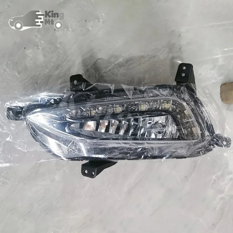 For Hyundai Tucson IX35 15-18 Foglight Fog Light Assembly Halogen Front Bumper Fog Lamp Kit Replacement with Waterproof Housing sayaragear
