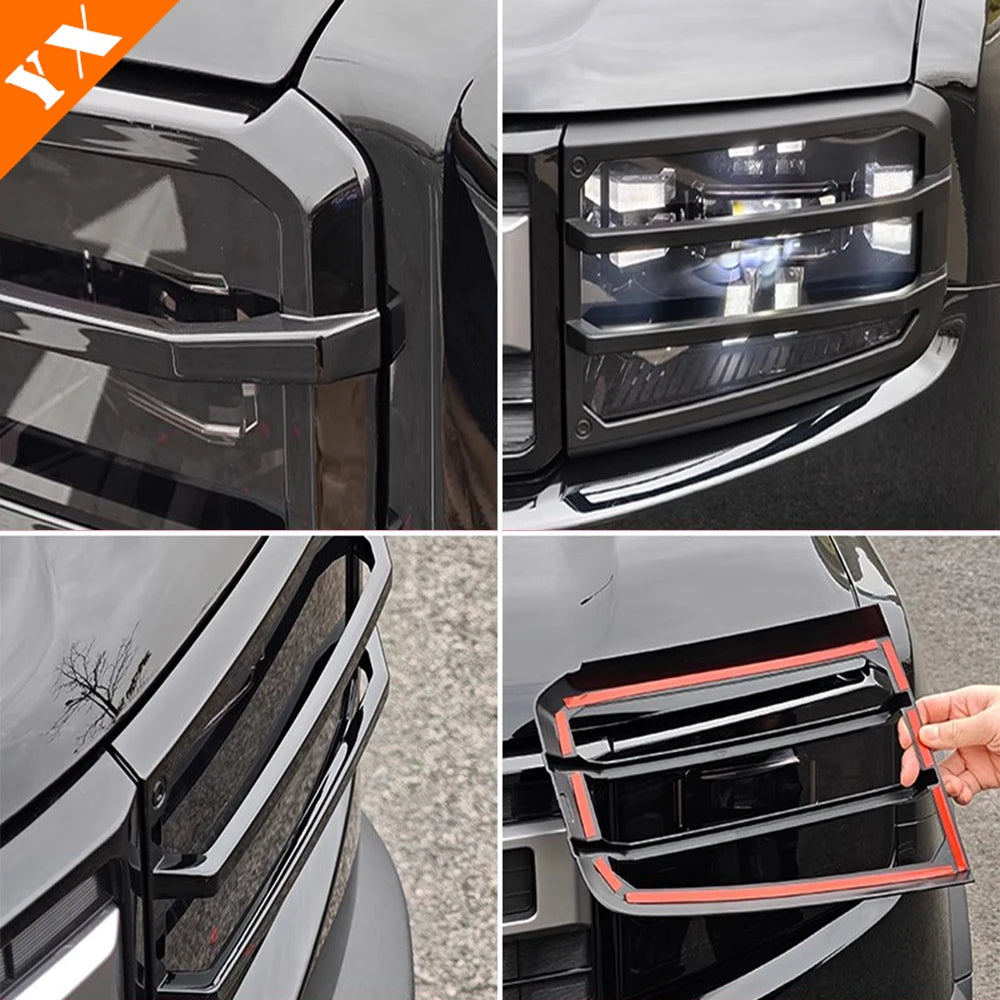 For Jetour Freedom T1 2025-2026 Car Plastic Tail Lights Cover Auto Front Rear Fog Light Frame Decoration Anti Hit/Scratch sayaragear