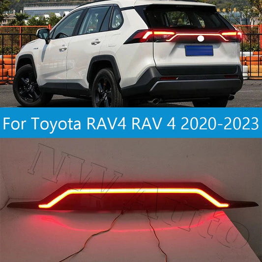 Rear Bumper Tail Light Lamp For Toyota RAV4 RAV 4 X 2020-2023 Taillight Taillamp Brake Light Through Stop Pilot Light sayaragear