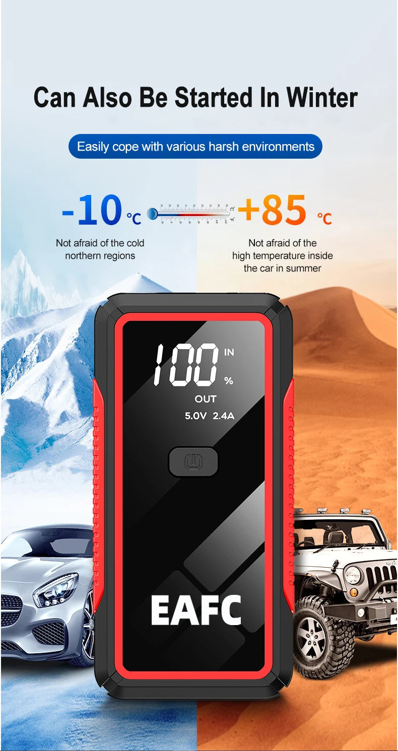 Power Bank 2000A/600A 12V Car Battery Jump Starter Portable Charger Petrol Diesel Auto Starting Device Booster Emergency Starter sayaragear