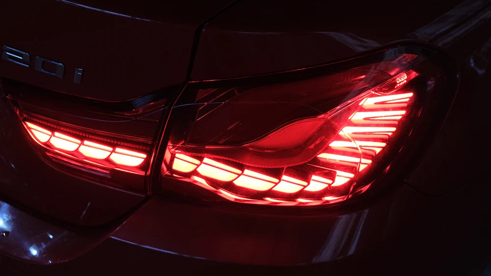 Vland 14-20 BMW 4 Series F32 F33 F36 M4 F82 F83 Full LED Tail Lights GTS Style Rear Lamp Assembly Plug and Play Upgrade Replacem sayaragear