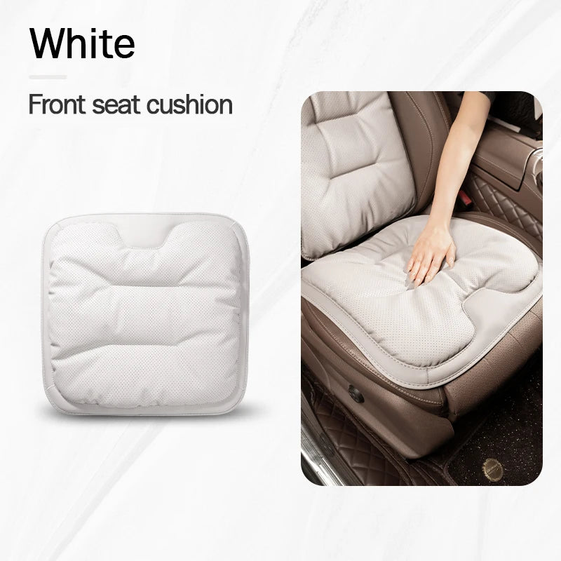 Universal Car Seat Cover Leather Cars Seat Waist Cushion Covers Four Season Auto Interior Seats  Protection Pad Car Accessorie sayaragear