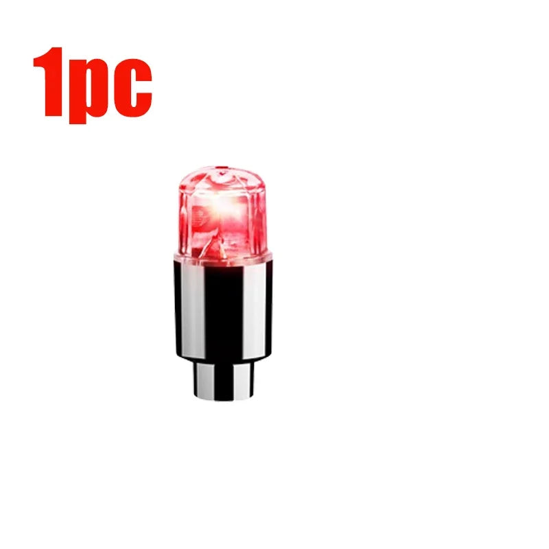 Car Hub Ambient Light Bicycle LED Tire Lights Universal Car Neon Lamp Valve Cover Lights Tire Colorful Flashing Bulb Decoration sayaragear
