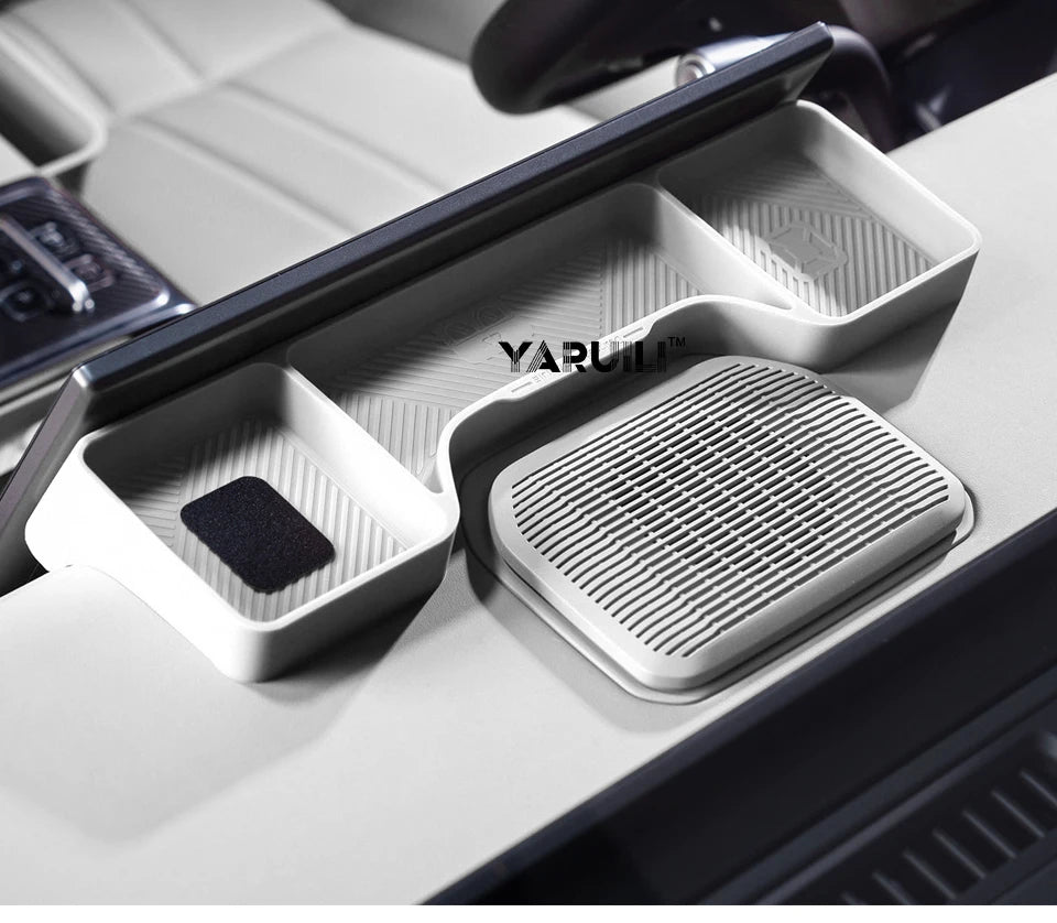 For Jetour G700 2025 2026 Car Screen Rear Silicone Storage Box Storage Sundries Box Interior Stowing Accessories sayaragear