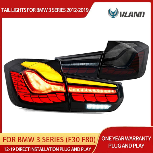 Vland 12-19 BMW 3 Series (F30 F80) Tail Lights With LED GTS Style sayaragear