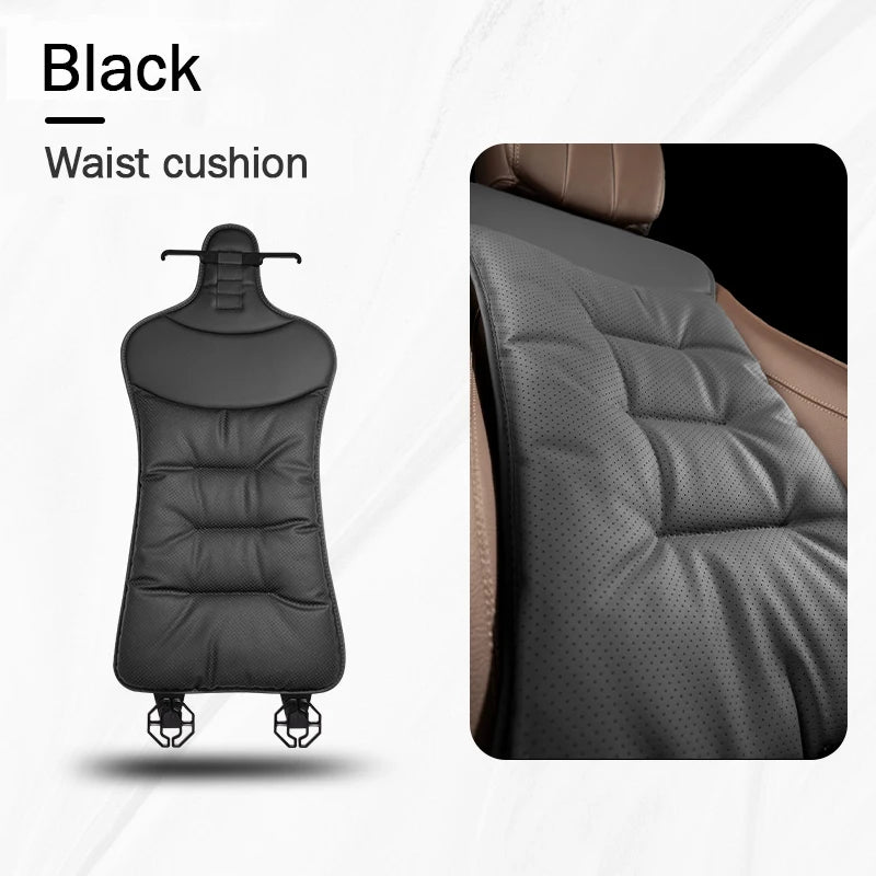 Universal Car Seat Cover Leather Cars Seat Waist Cushion Covers Four Season Auto Interior Seats  Protection Pad Car Accessorie sayaragear