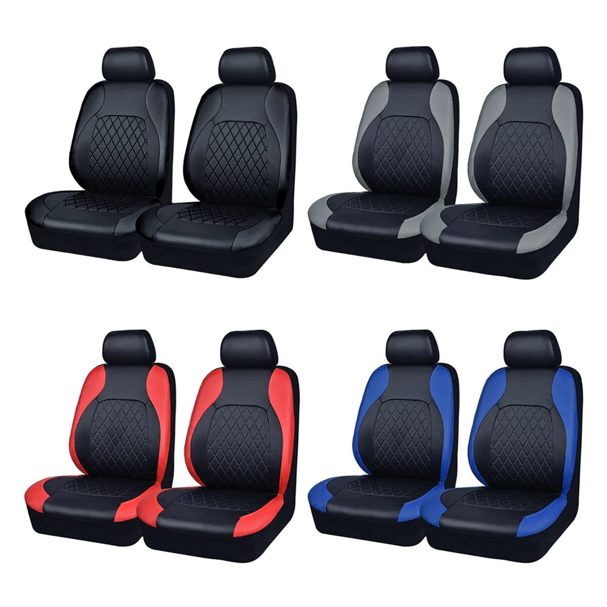 All Season Quited PU Leather Car Seat Cover Full Surrounded Seat Protector Waterproof Universal Fit Sedan Suv Pick-up Truck Seat sayaragear