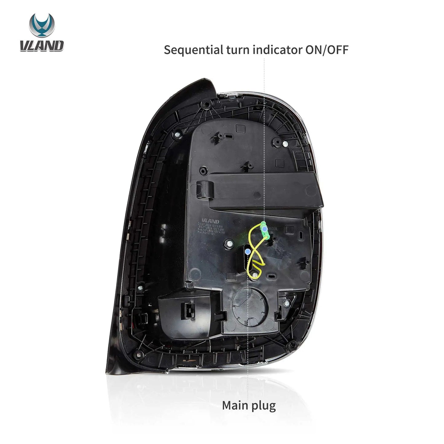 Vland 14-19 Mini Cooper F55 F56 F57 LED Tail Lights with Sequential Turn Signal Rear Lamp Assembly Upgrade sayaragear