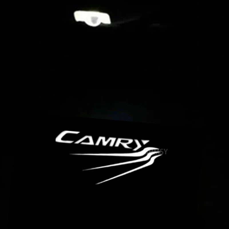 2Pcs For Camry Car Door Lights Bulbs Ghost Shadow Lamp LED Projector Accessories 40 50 55 70 XV40 XV50 XV70 2006-2023 2024 sayaragear