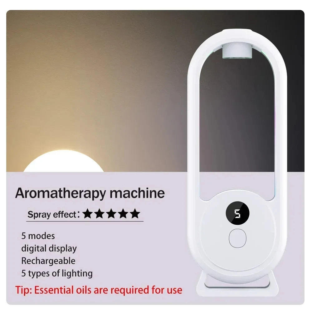 Automatic Home Fragrance Machine Essential Oil Diffuser Nebulizer Perfume Scent Machine for Kitchen and toilet deodorization sayaragear