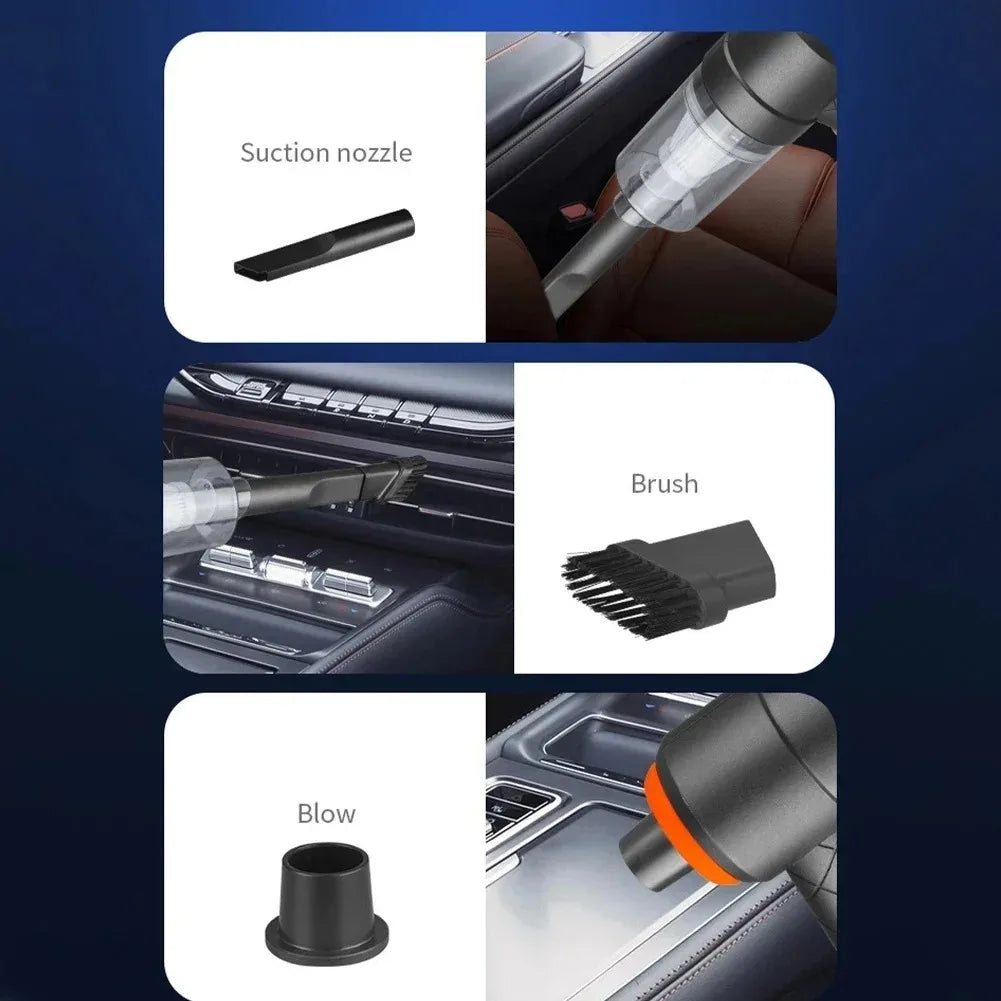 Wireless Car Vacuum Cleaner 120W Cordless Dust Handheld Auto Portabale Vacuum High-power Vacuum Cleaner For Home Office Car sayaragear
