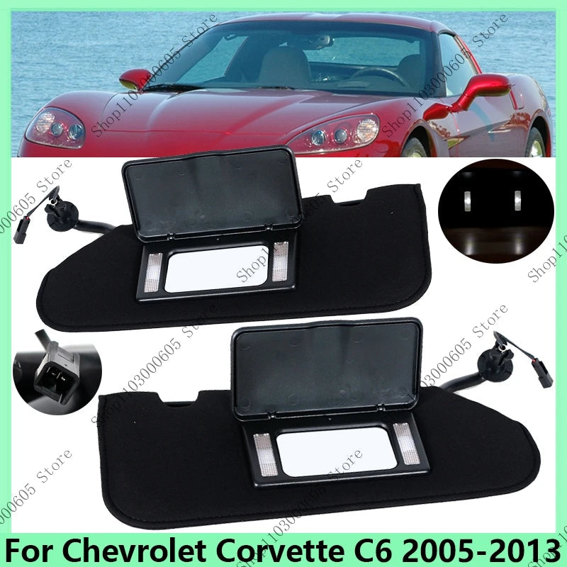 Car Accessories For Chevrolet Corvette C6 2005-2013 23142243 23142245 Car Sunvisor Accessories Sun Visor With line sayaragear