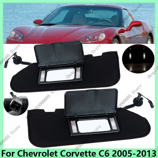 Car Accessories For Chevrolet Corvette C6 2005-2013 23142243 23142245 Car Sunvisor Accessories Sun Visor With line sayaragear