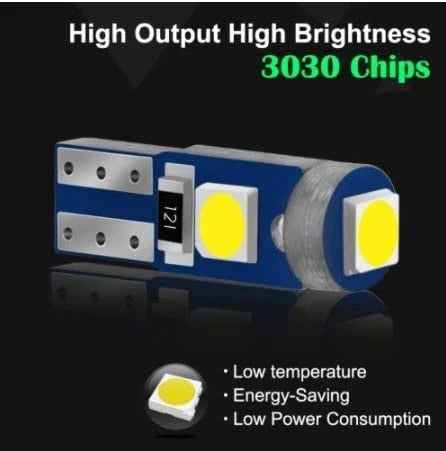 2/10Pcs T5 Led Bulb W3W W1.2W Led Canbus Car Interior Lights Dashboard Warming Indicator Wedge Auto Instrument Lamp 12V sayaragear