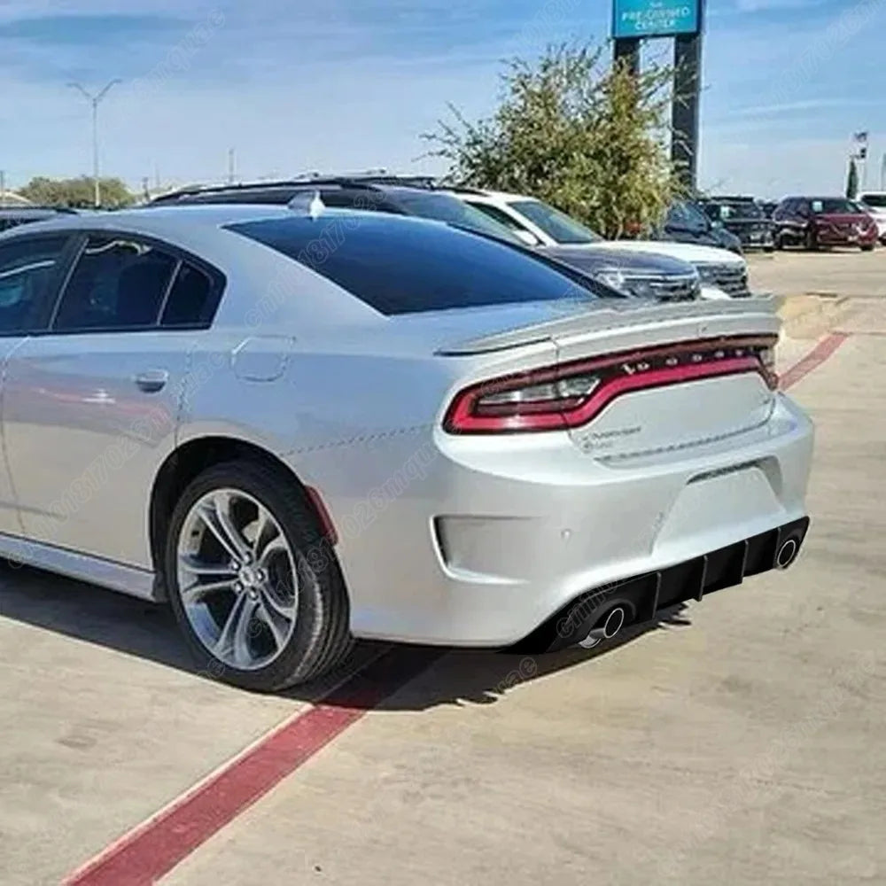 For Dodge Charger SRT/GT/RT/Scat Pack/Daytona 2015 2016 2017 2018 2019 Car Rear Bumper Spoiler Lip Exterior Accessories Body Kit sayaragear