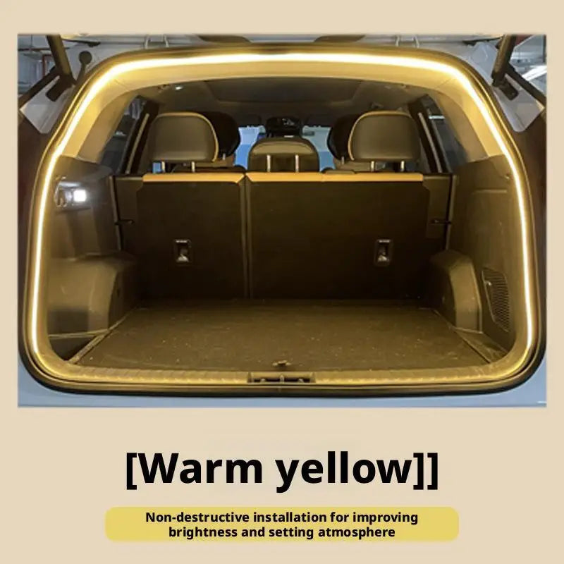 Sensor Tail Box Light Strip Ultra-Bright Car Trunk LED Car Interior Decorative Lamp Strip Automatic Atmosphere Light sayaragear