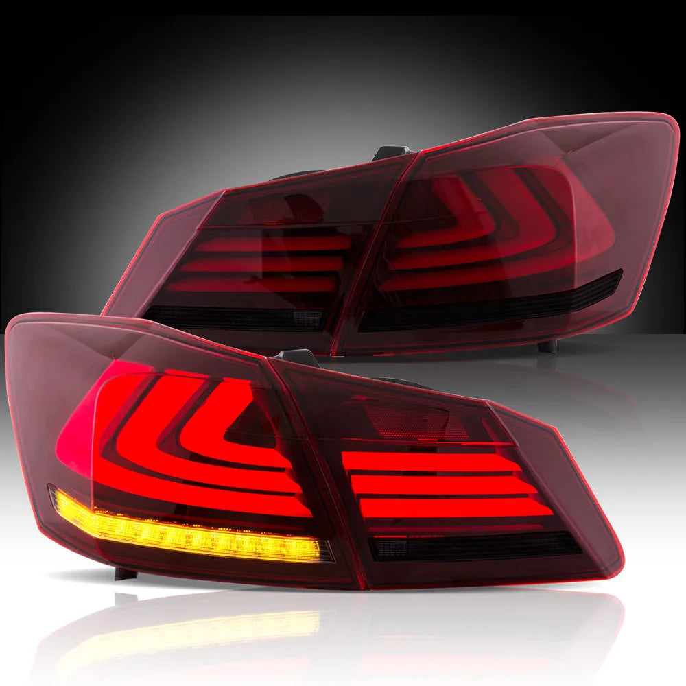 Vland 13-17 Accord 9th Gen Sedan LED Tail Lights With Sequential Turn Signal sayaragear