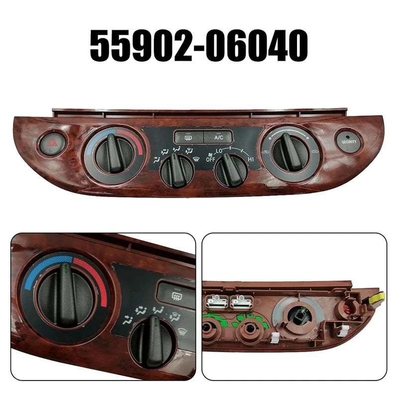 For Toyota Camry 2003-2006 Parts Dashboard Climate Control Heater Air Conditioning A/C Switch Panel Bezel Vent Button Assembly sayaragear