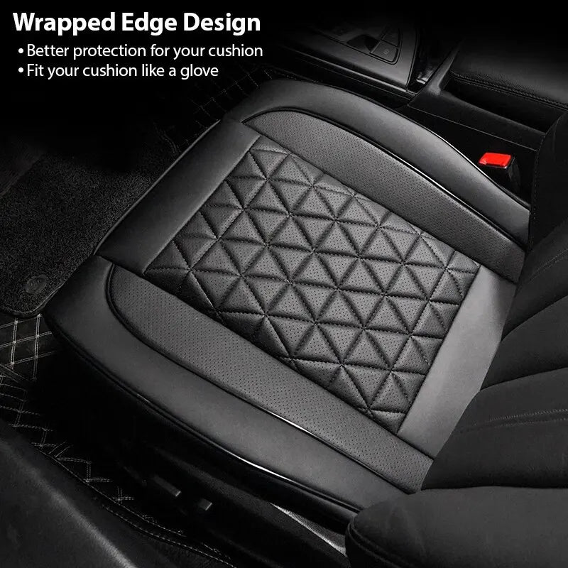 New Front Car Seat Cover PU Leather Cars Seat Cushion Automobiles Seat Protector Universal Car Chair Pad Mat Auto Accessories sayaragear