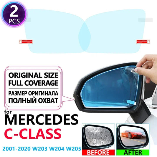 Full Cover Anti Fog Film Rearview Mirrors for Mercedes Benz C-Class W203 W204 W205 C-Klasse C180 C200 C220 C250 C300 Accessories sayaragear