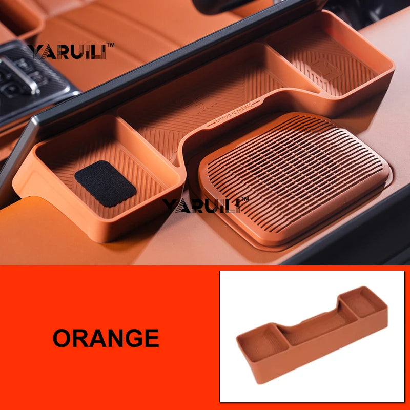 For Jetour G700 2025 2026 Car Screen Rear Silicone Storage Box Storage Sundries Box Interior Stowing Accessories sayaragear