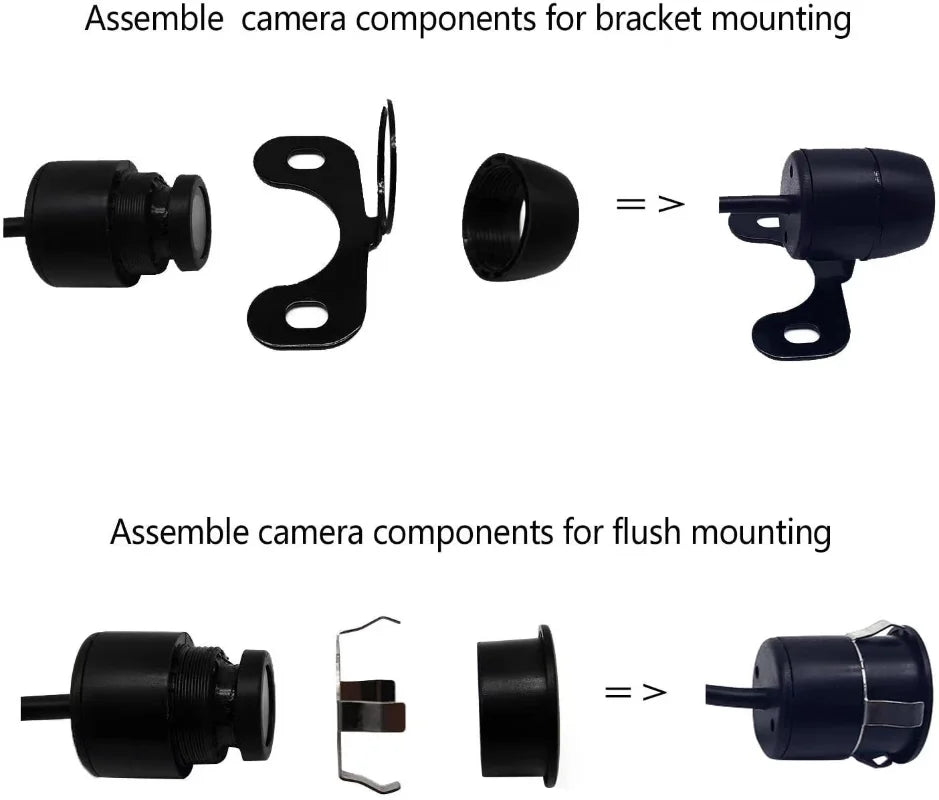 Car Backup CCD Front Rear View Camera 170 Degree Wide Angle Waterproof Without Guide Line Auto Parking Sensor System sayaragear