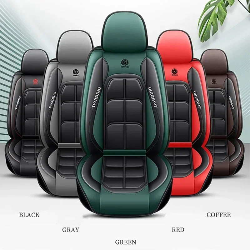 Car seat cushion Four Seasons universal new seat cover Leather seat cover Ice silk seat cushion Fully wrapped seat cushion sayaragear