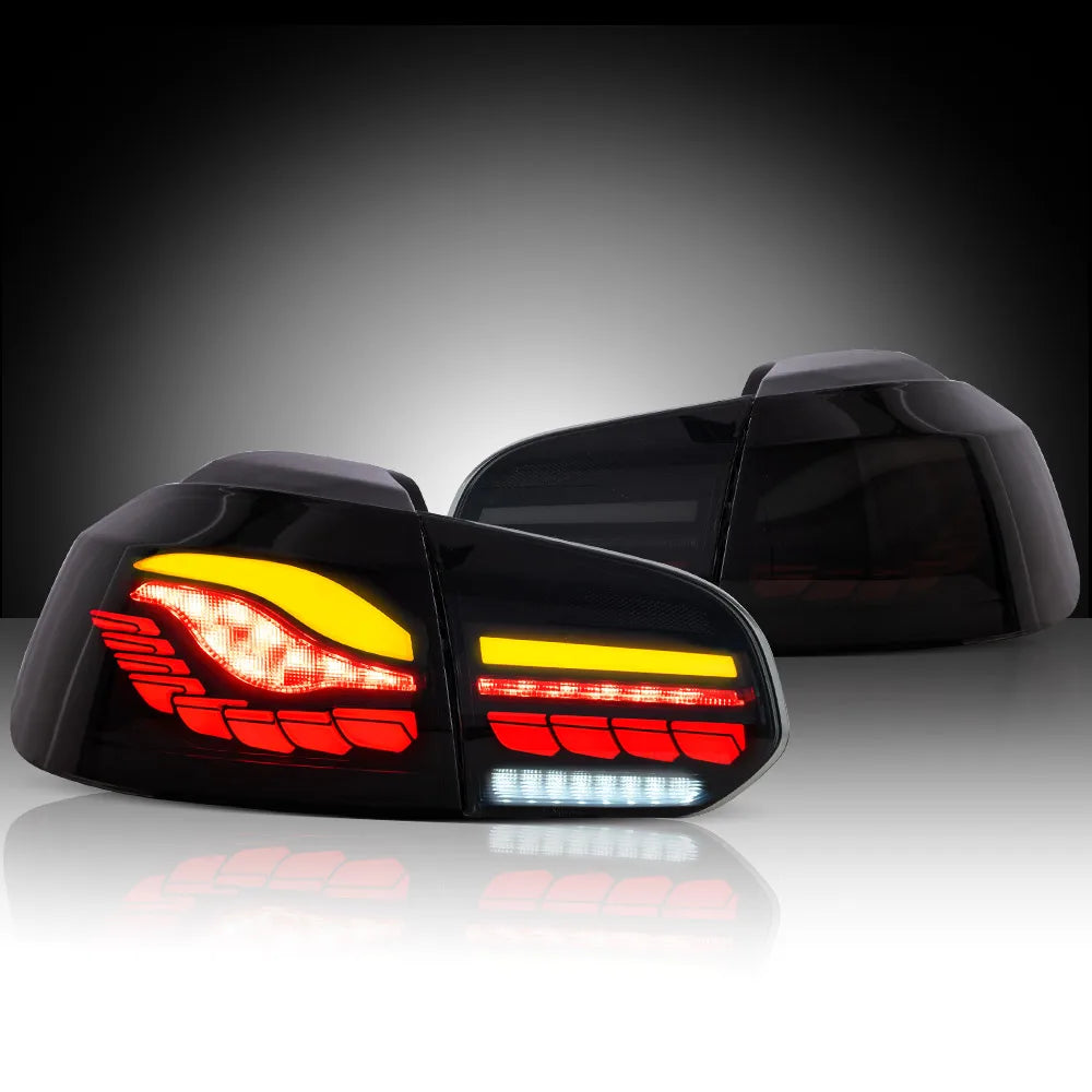 Vland 08-14 Golf 6th Gen Mk6 Hatchback II OLED Tail Lights With Dynamic Welcome Lighting (GTS Style) sayaragear