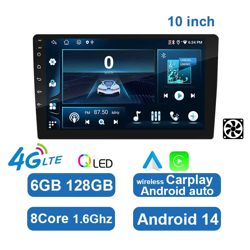 ESSGOO 7 9 10" Car Radio Android Auto Carplay Car Stereo Multimedia Player Universal WIFI GPS Autoradio Car Intelligent Systems sayaragear