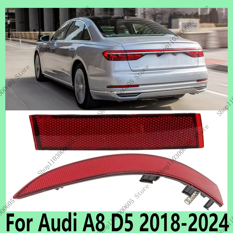For Audi A8 D5 2018-2024 Auto Accessories Rear Bumper Light Reflector Fog Light Signal Light 4N0945103 4N0945106 - sayaragear