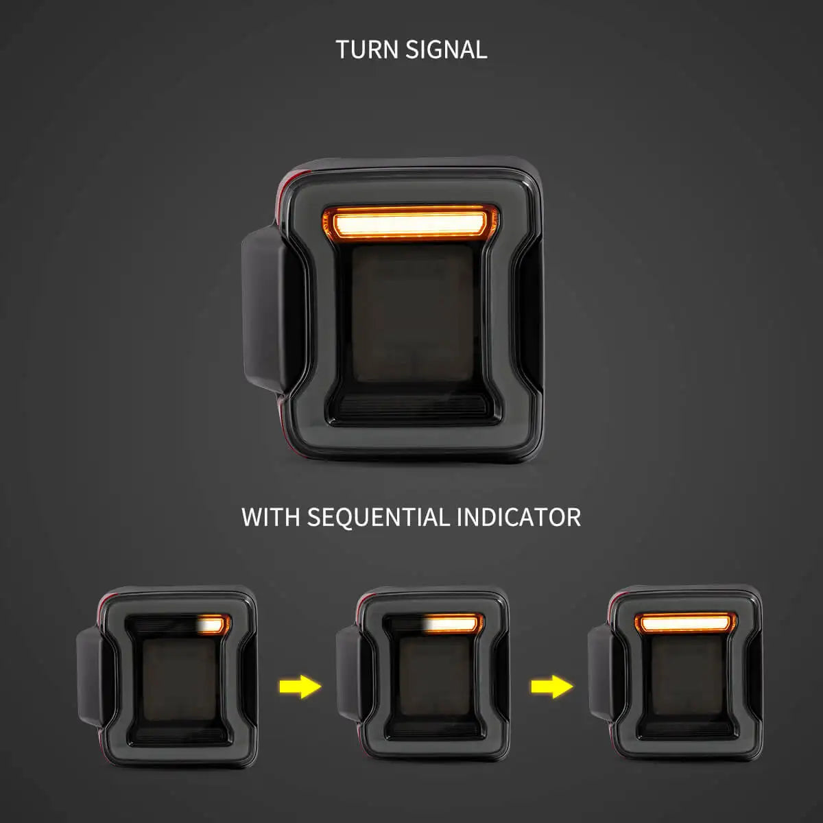 Vland 18-22 Wrangler 4th Gen (JL) & 19-22 Jeep Gladiator (JT) LED Tail Lights With Sequential Turn Signal sayaragear