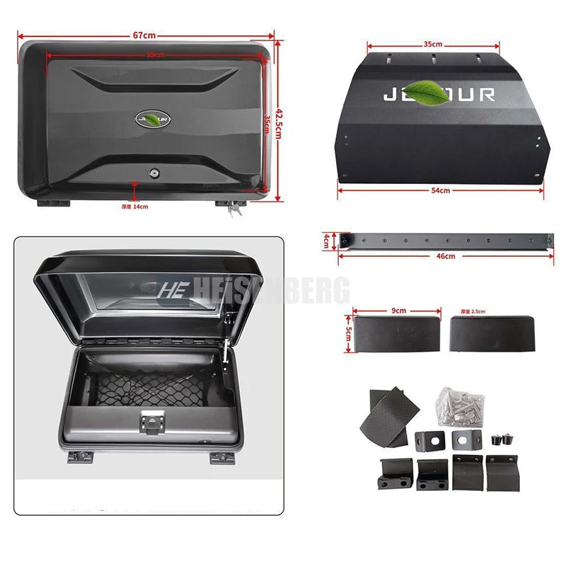 For Chery Jetour T2 Traveler Side Storage Box External Equipment Box Side Toolbox Exterior Car Accessories sayaragear