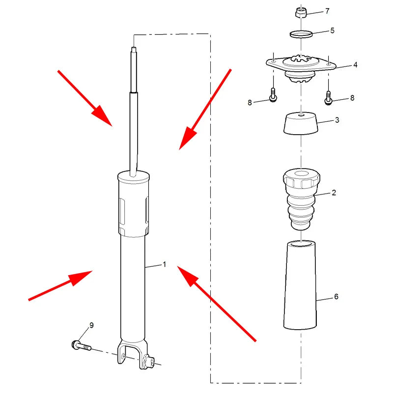 Original rear shock absorber For SAIC MG HS sayaragear