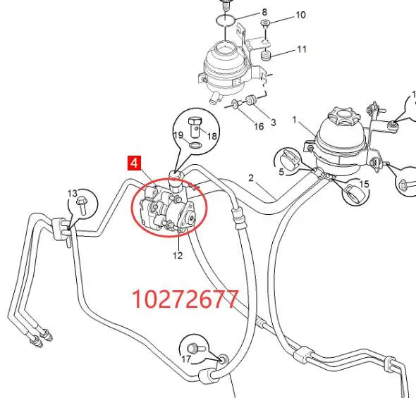 For MGRX8 SAIC RX8 power steering pump assembly 10272677 steering gear booster pump steering gear hydraulic pump  Original new sayaragear