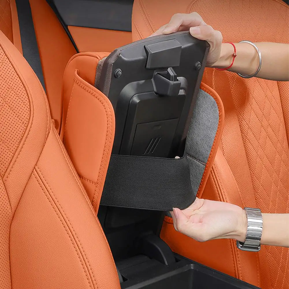 For Haval H9 2rd 2024 2025 Car Armrest Box Height Increase Pad Leather Protective Cover Storage Bag Auto Styling Accessories sayaragear