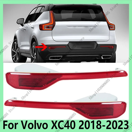 For Volvo XC40 2018-2023 Auto Accessories Rear Bumper Reflector Brake Light Tail Light Without Bulb 31656865 31656866 - sayaragear