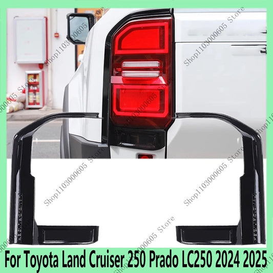 For Toyota Land Cruiser 250 Prado LC250 2024 2025 Automobile Accessories Rear Bumper Tail Light Cover Decorative Light Frame sayaragear