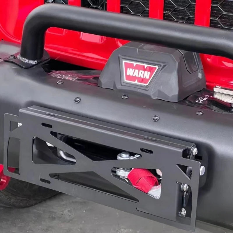 Suitable for JEEP Wranglerholder winch  holder adjustable license plate holder sayaragear