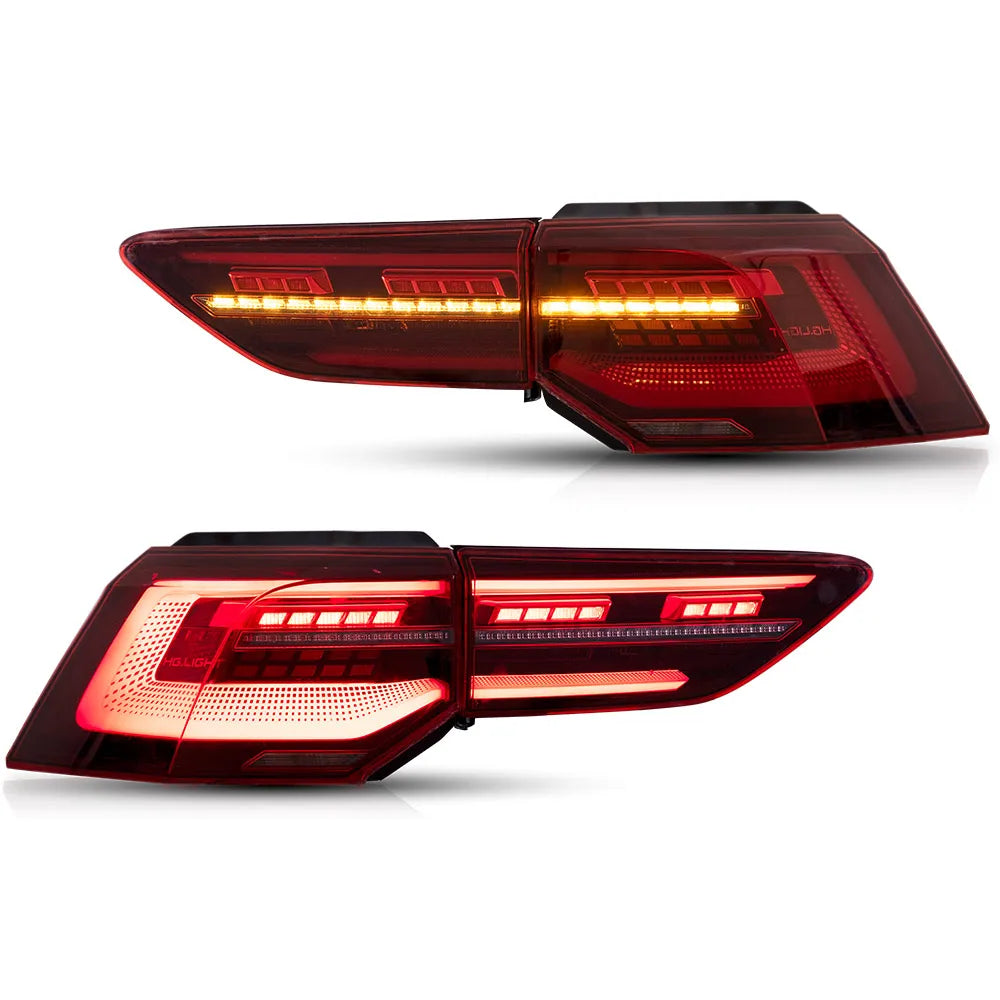 VLAND 20-23 Golf MK8 Hatchback LED Tail Lights With Sequential Amber Turn Signal sayaragear