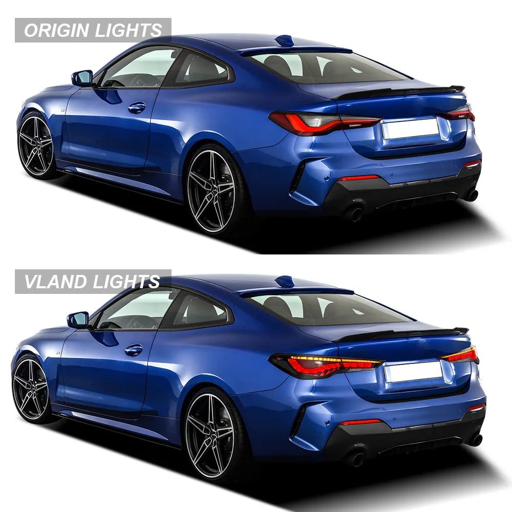 VLAND 2020-2022 4 Series 2nd Gen G22/G23/G26 OLED Tail Lights Dynamic Welcome Lighting Rear Lamp Assembly sayaragear