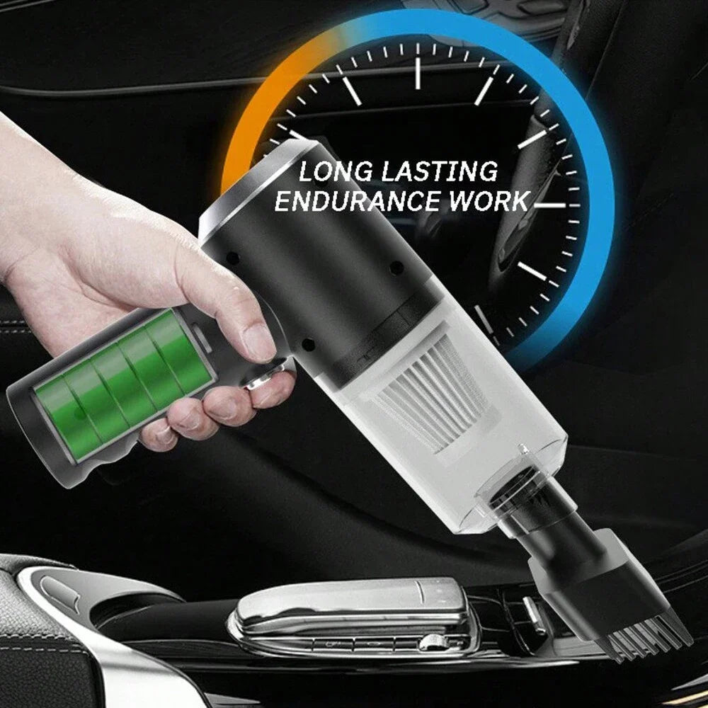 3 In 1 Integrated Suction And Blowing Vacuum Combination Vacuum Cleaner USB Charging Small Car Household Vacuum Cleaner sayaragear