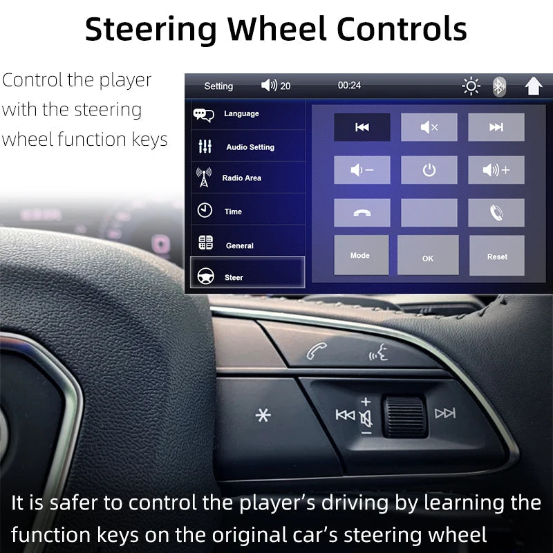 7 Inch Car Radio 1 Din MP5 Player Touch Screen Multimedia FM ISO Power Aux Input USB Bluetooth  Mirror Link Universal Autoradio sayaragear