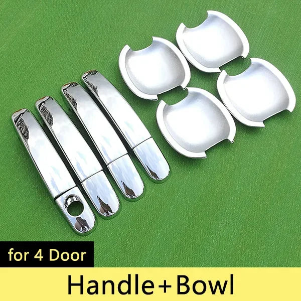 Chrome Handle Cover Trim Set for Ford Focus 2 mk2 mk2.5 2004 2005 2006 2007 2008 2009 2010 Car Accessories Stickers Car Styling sayaragear