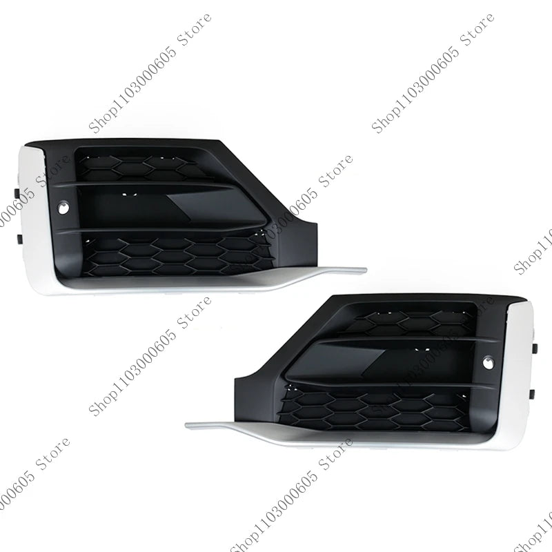 For Audi Q2 Q2L 2018-2021 Sports Auto Parts Front Bumper Fog Light Frame Grille Protection Cover 81D807681BRU6 81D807682BRU6 sayaragear