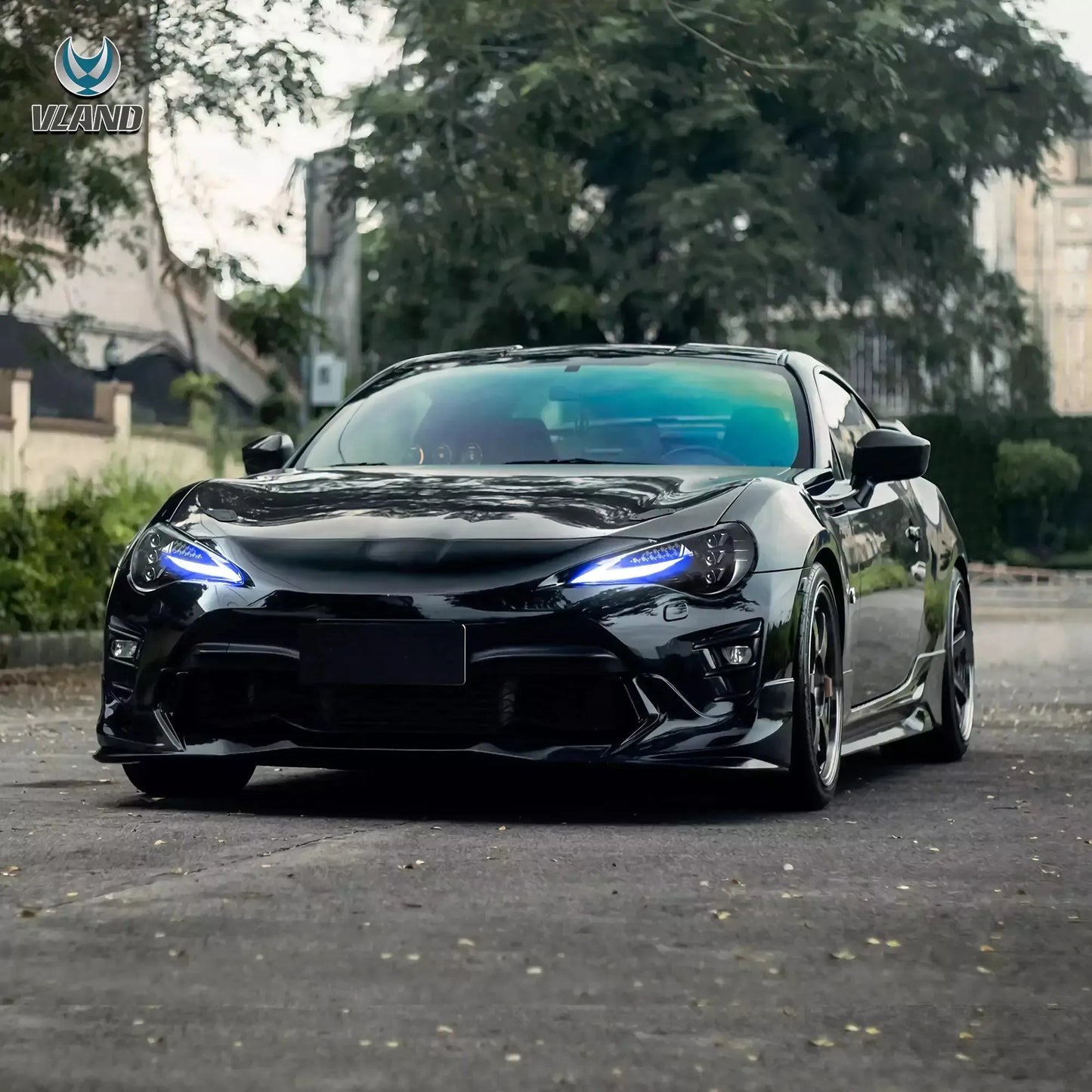 Vland 12–21 86 Subaru BRZ Scion FR-S RGB Headlights Full LED with DRL Color Changing Front Headlamp Assembly Upgrade sayaragear