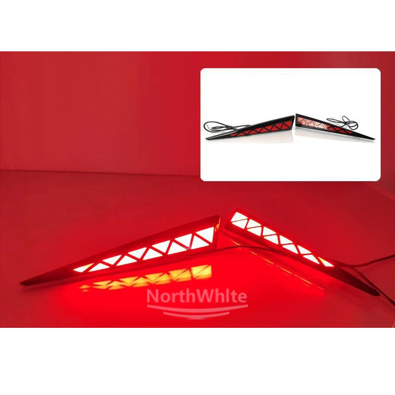 LED Rear Bumper Reflector Light For GAC GS3 2023-2024 Fog Lamp Brake Light Dynamic Turn Rear Fog Lamp Bumper Light sayaragear